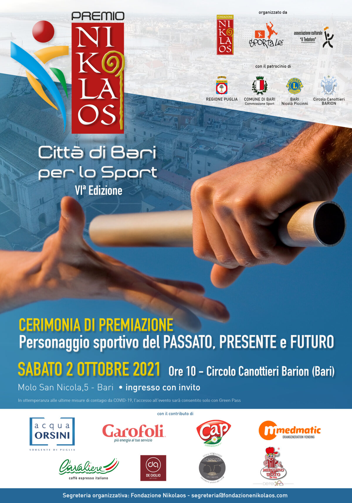 VI Edizione Premio Nikolaos dello Sport città di Bari