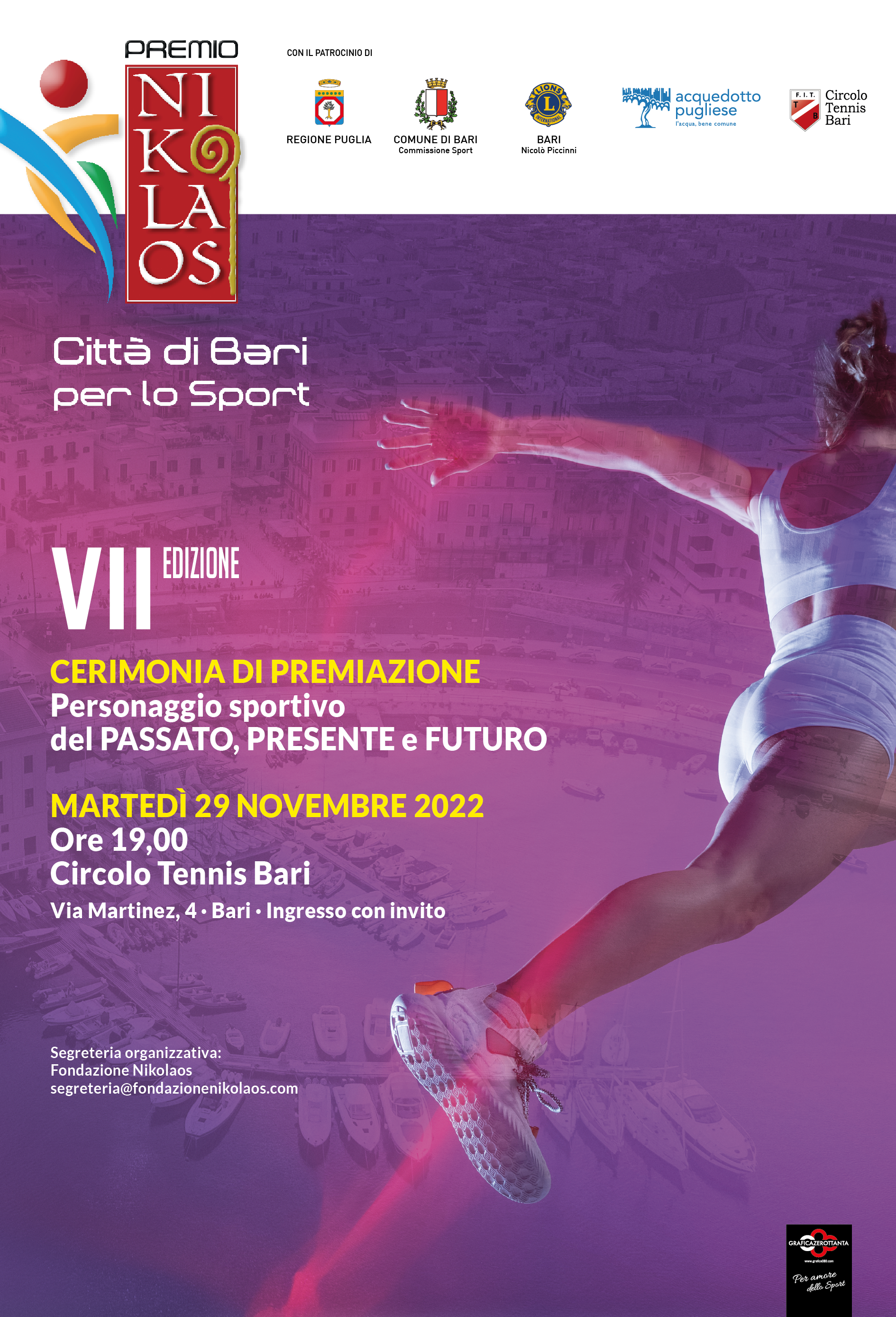 VII Edizione del Premio Nikolaos allo Sport Città di Bari