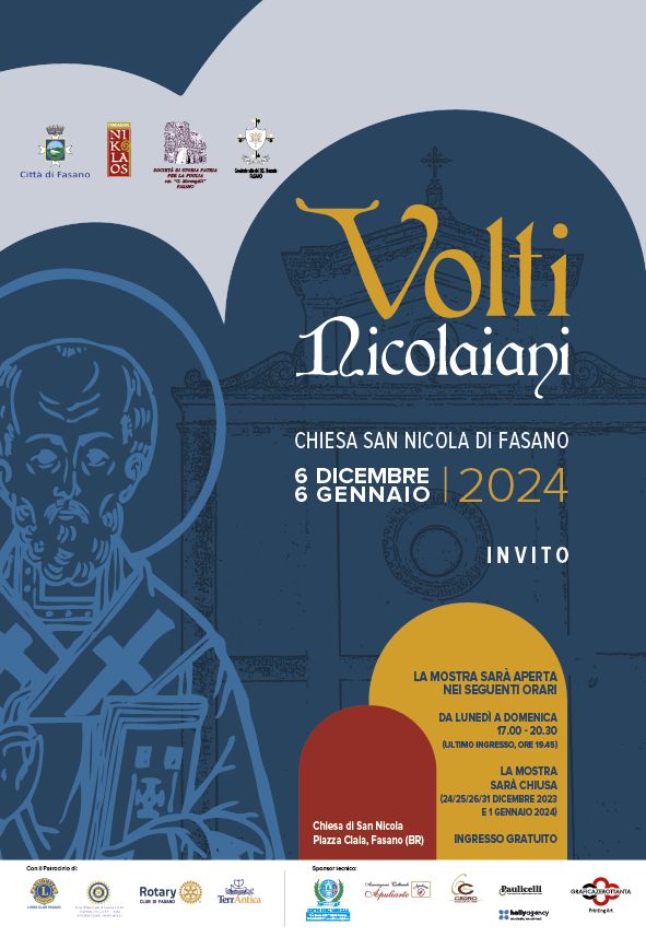 VOLTI NICOLAIANI –  CHIESA SAN NICOLA-  6 DICEMBRE 2023, FASANO