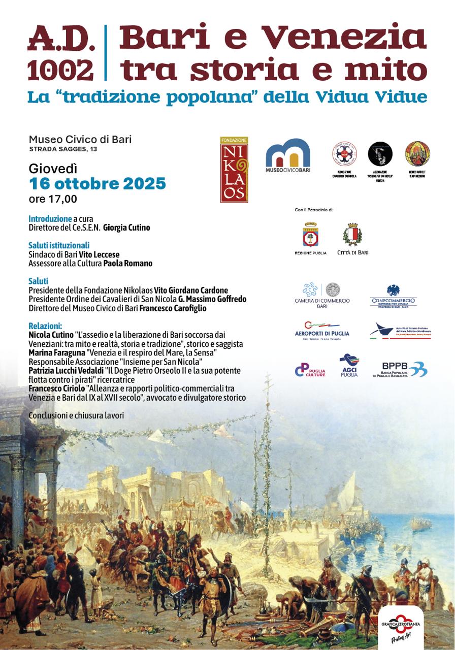 A.D. 1002 – Bari e Venezia tra storia e mito.
